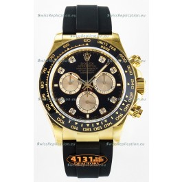 Rolex Cosmograph Daytona M126518 Yellow Gold Black Diamonds Dial Original Cal.4131 Movement