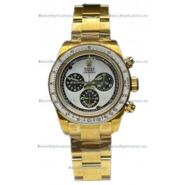Rolex Daytona 116508 Neon Artisans De Geneve Yellow Gold Watch Swiss Replica 