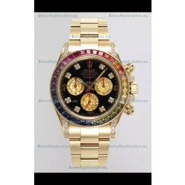 Rolex Cosmograph Daytona 116598BROW Yellow Gold Original Cal.4130 Movement 