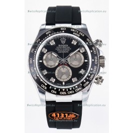 Rolex Cosmograph Daytona 126519LN Black Diamonds Markers Dial Cal.4131 Movement 