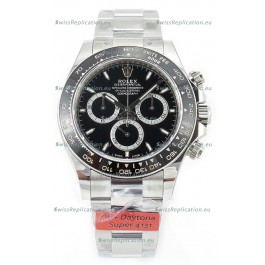 Rolex Cosmograph Daytona 126500 Black Dial Cal.4131 Movement - 904L Steel Watch