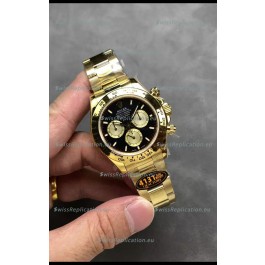 Rolex Cosmograph Daytona M126508 Yellow Gold Casing and Black Dial Original Cal.4131 Movement