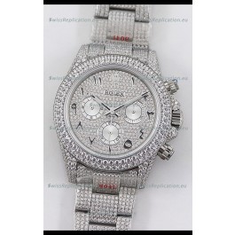 Rolex Cosmograph Daytona 904L Steel ICED OUT Cal.4130 Movement - 904L Steel Watch