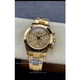 Rolex Cosmograph Daytona 116508 Yellow Gold Original Cal.4130 Movement - Improved Ultimate 904L Steel Watch