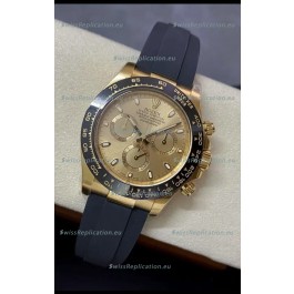 Rolex Cosmograph Daytona 116518LN-0037 Yellow Gold Original Cal.4130 Movement - 904L Steel Watch