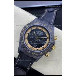 Rolex Cosmograph Daytona DiW CREAM INVERT GOLD Edition Carbon Fiber Replica Watch 
