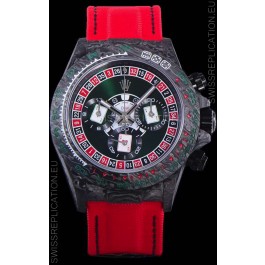 Rolex Daytona DiW NTPT Carbon Lucky Player Casino Swiss Replica Watch 
