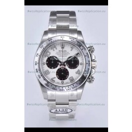 Rolex Cosmograph Daytona Panda M116519 Original Cal.4130 Movement - 904L Steel Watch White Dial