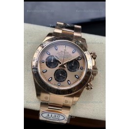 Rolex Cosmograph Daytona M116505-0009 Rose Gold Original Cal.4130 Movement - 904L Steel Watch