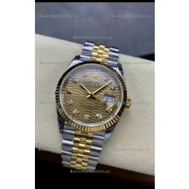 Rolex Datejust Cal.3235 Movement 1:1 Mirror Replica 904L Steel 36MM - Gold Fluted Motif Dial