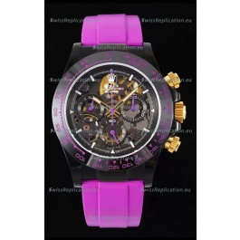Rolex Daytona Blaken Pink 1:1 Swiss Mirror Replica Skeleton Dial Cal.4130 Movement