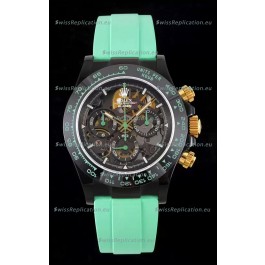 Rolex Daytona Blaken Green 1:1 Swiss Mirror Replica Skeleton Dial Cal.4130 Movement