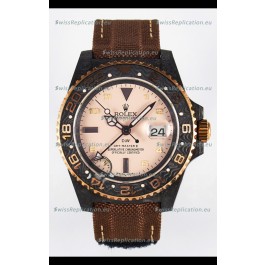 Rolex GMT Masters II Super Clone DiW Edition Swiss Replica Lightweight Carbon Casing Watch 