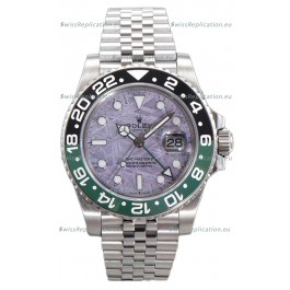 Rolex GMT Masters II 126720 Cal.3285 Pink Meteorite Dial 904L Steel in Jubilee Strap Swiss Replica