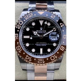 Rolex GMT Masters II M126711CHNR-0002 Everose Two Tone Gold Swiss Replica 1:1 Mirror Watch