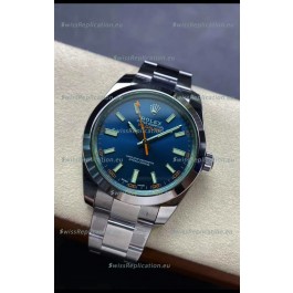 Rolex Milgauss 116400M Swiss Watch with BLUE Dial - Ultimate 904L Steel Watch