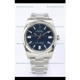 Rolex Oyster Perpetual REF#126000 36MM Swiss Movement Swiss Replica Blue Dial 904L Steel 1:1 Mirror Replica Watch