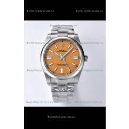 Rolex Oyster Perpetual REF#124300 41MM Cal.3230 Movement Swiss Replica Dark Yellow Dial 904L Steel 1:1 Mirror Replica Watch