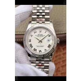 Rolex Datejust 36MM ETA-3135 Movement Swiss Replica in 904L Steel in Black Dial 