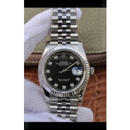 Rolex Datejust 36MM ETA-3135 Movement Swiss Replica in 904L Steel in Navy Blue Dial 