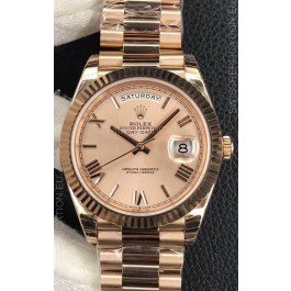 Rolex Day Date Presidential 904L Steel Rose Gold 40MM - Rose Gold Dial 1:1 Mirror Quality Watch
