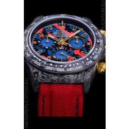 Rolex Daytona DiW Edition Multicolored Dial Edition Forged Cabon Casing 1:1 Mirror Replica
