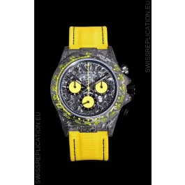 Rolex Daytona DiW Yellow Edition Edition Forged Cabon Casing 1:1 Mirror Replica