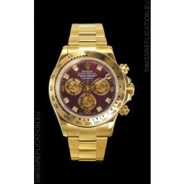 Rolex Daytona 18K Yellow Gold Original Cal.4130 Movement - 1:1 Mirror 904L Steel Watch