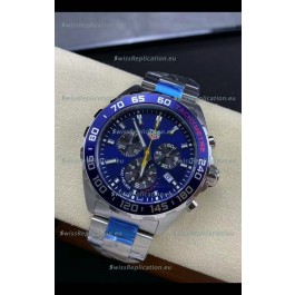 Tag Heuer F1 Edition Swiss Quartz Watch in Blue Dial Stainless Steel Casing 