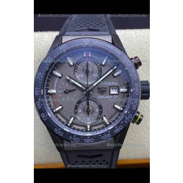 Tag Heuer Carrera Heuer 01 Swiss Replica Watch in Ceramic Casing - Grey Dial 