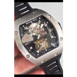 Richard Mille RM001 Genuine Tourbillon Swiss Replica Watch in Titanium Casing