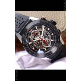 Tag Heuer Carrera Heuer 01 Swiss Replica Watch in Steel Casing