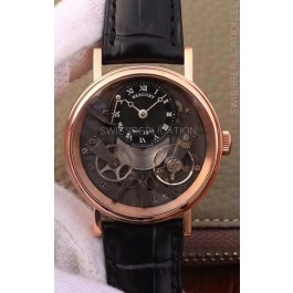 Breguet Tradition 7057BR/R9/9W6 Pink Gold Dual Tourbillon Swiss Replica Watch