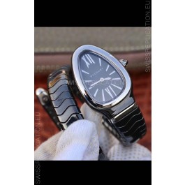Bvlgari Serpenti Edition Black Ceramic Replica Watch in 1:1 Mirror Quality 