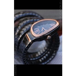 Bvlgari Serpenti Edition Black Ceramic Replica Watch in 1:1 Mirror Quality 