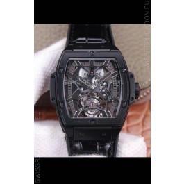 Hublot Masterpiece MP Edition Genuine Tourbillon Swiss Replica Watch in PVD Coating