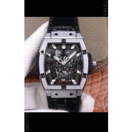 Hublot Masterpiece MP Edition Genuine Tourbillon Swiss Replica Watch in Steel Casing