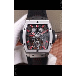 Hublot Masterpiece MP Senna Edition Genuine Tourbillon Swiss Replica Watch in Titanium Casing