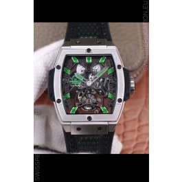 Hublot Masterpiece MP Senna Edition Genuine Tourbillon Swiss Replica Watch in Titanium Casing
