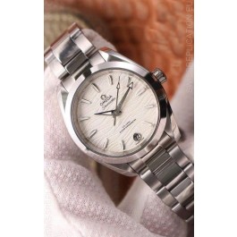Omega Seamaster Aquaterra 150M 34MM Swiss Replica Watch in White Dial