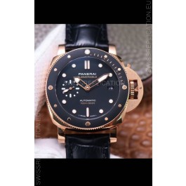 Panerai Submersible PAM974 Rose Gold 1:1 Mirror Quality Replica Swiss P9010 Movement