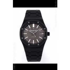 Audemars Piguet Royal Oak PVD Coated Swiss Replica Watch 3120 Swiss Movement - Grey Dial 