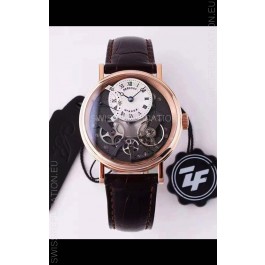 Breguet Tradition 7057BR/R9/9W6 Pink Gold Dual Tourbillon Swiss Replica Watch