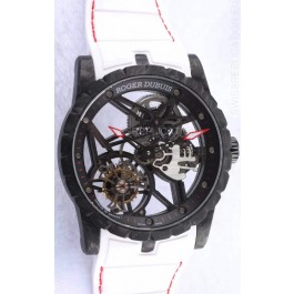 Roger Dubuis Excalibur Spider Flying Tourbillon Skeleton Carbon Casing 1:1 Mirror Swiss Watch