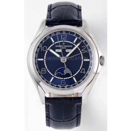 Vacheron Constantin Fiftysix Complete Calendar Swiss Replica Watch in Blue Dial 