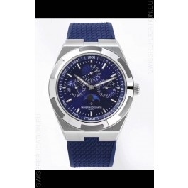 Vacheron Constantin Overseas Perpetual Calendar Ultra-Thin Blue Dial Steel Casing Replica