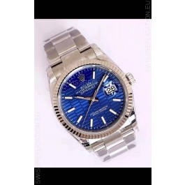 Rolex Datejust Fluted-Motif Dial 41MM Cal.3135 Movement Swiss Replica Watch in 904L Steel Casing