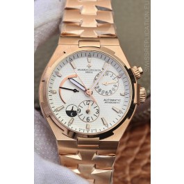 Vacheron Constantin Overseas Power Reserve Swiss Replica Watch in Rose Gold Casing