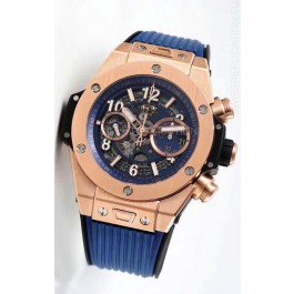 Hublot Big Bang Unico Rose Gold Blue 1:1 Mirror Edition Swiss Replica Watch