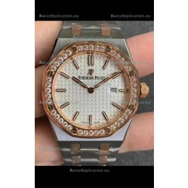 Audemars Piguet Royal Oak Quartz 33MM Swiss Watch Two Tone Swiss - 1:1 Mirror Replica Edition